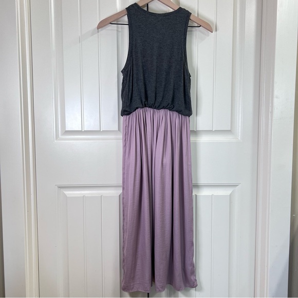 Loft Womens Twofer Tank Midi Dress in Gray/Pink, Size XS - Picture 7 of 7